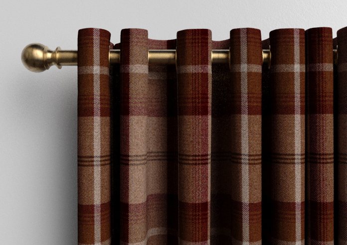 Highland, Mulberry - Made to Measure Curtains - Image 12